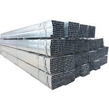 Quarter Inch Galvanized Steel Square Tubing 3 Inch 6m - 12m Length Smooth