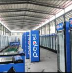 Coca-Cola Pepsi glass display cabinet door gold series vertical refrigerated