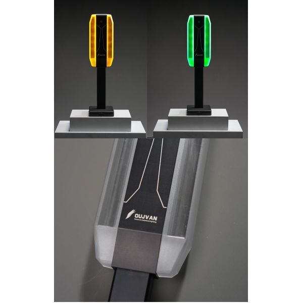 360° Beam Angle Beacon Tower Light DC 24V PC Lampshade Alarm For Safety Applications