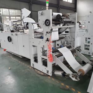 High Speed Automatic Paper Bag Making Machine 160-420mm For Snack Packing
