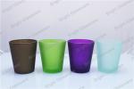 Decoration Glass Candle Holder, colorful candle cup sale