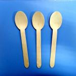 Disposable Mini Wooden Knife Fork Spoon , Personalized Wooden Ice Cream Spoons