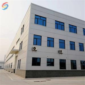 China Prefabricated Steel Construction with Insulated Wall for office supermarket factory