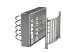 Waist Height Fingerprint Electronic Turnstile Entrance Gates 304 Housing