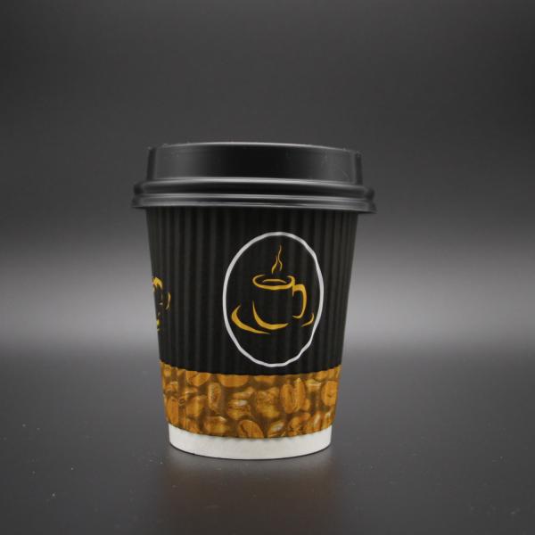 High quality disposable FDA approved hot and cold drinking ripple wall paper