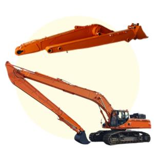 China Yellow Grey Excavator Long Reach Boom For Sanny Hitachi Komatsu Cat factory
