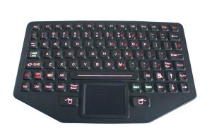China Rubber Waterproof Rugged Silicone Keyboard With Touchpad IP65 Dynamic factory