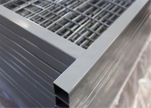 China 6'X9.5' powder coated Temporary Construction Fence Panels Mesh 2&quot; x 4&quot; x 10.5ga wire electrostatic powder coated factory