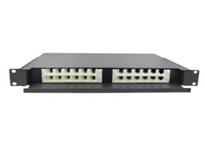 China Network 1U Rack Fiber Patch Panel 24 Port Drawer Type Terminal Rack Mount factory