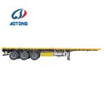 20ft 40ft Container Transport Flat Bed Trailer 3 Axle Flatbed Semi Trailer