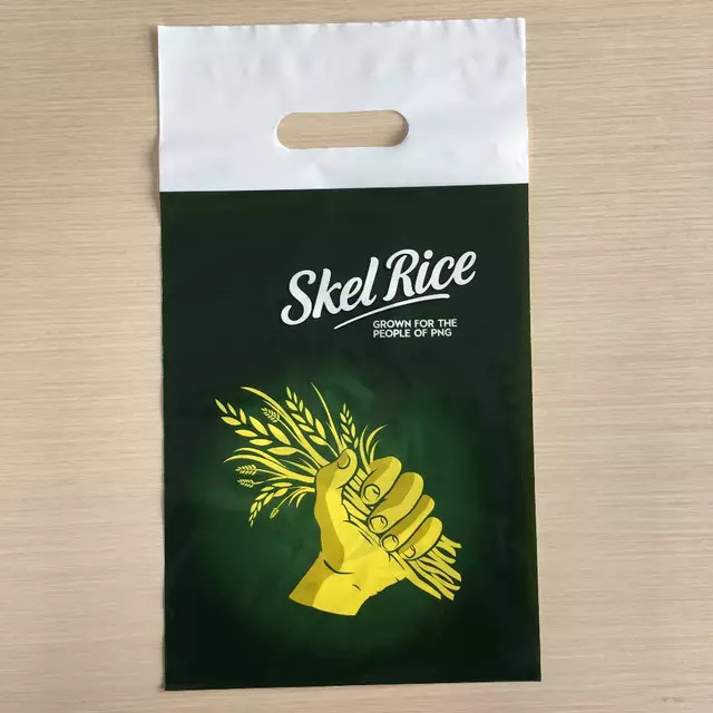 Full Color LDPE HDPE White Plastic Die Cut Shopping Bag