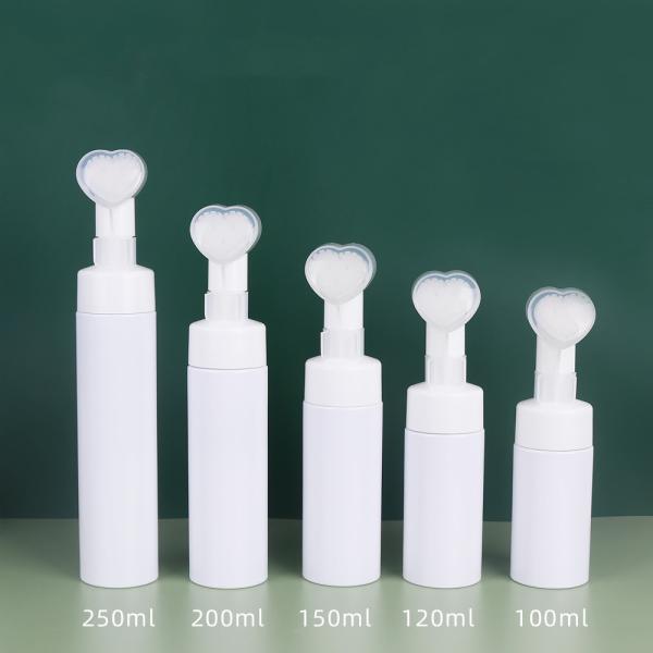 Customizable Heart Shape Pump Facial Cleanser Foam Bottle 100ml 120ml 150ml