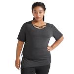 BSCI certified Women'S Plus Size Yoga Wear Dry Fit Dark Grey Sports T Shirt