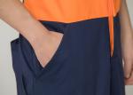Double Stitching Safety Work Clothes High Visable Orange Jacket Bib Pants Suit
