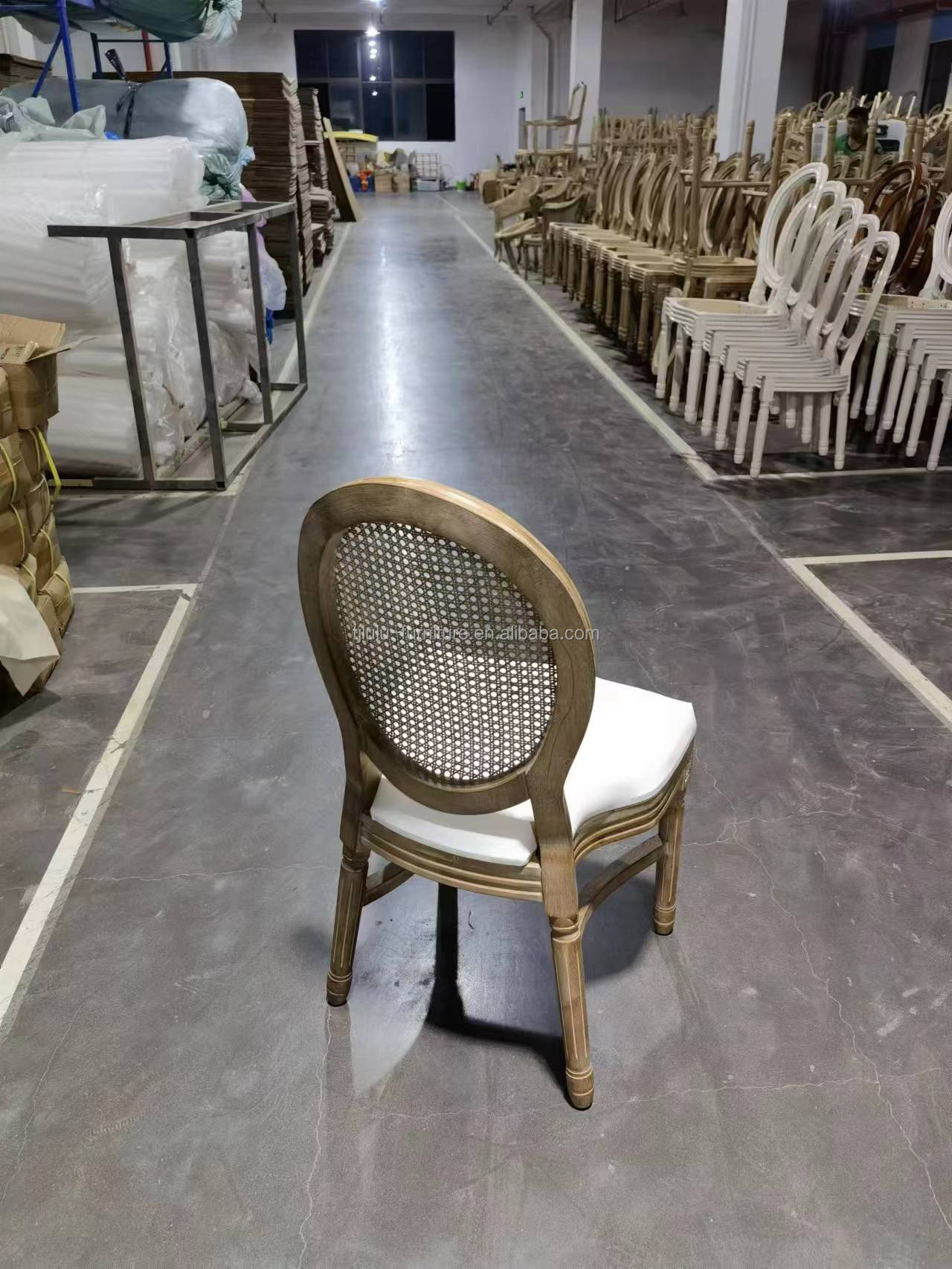 OEM Service Solid Wood Louis Banquet Wooden Chair for Events NO Folded and Accepted