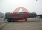 Three Axle Chemical Tanker Trailer Chemical Transport Tanks 38000l Big Capacity