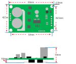 350W Brushless DC Motor Driver , 24v Dc Motor Speed Controller For Burshless Fan