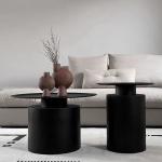 Five-star Hotel Modern Carbon Steel Art Round Corner Table Guest Room Bedside