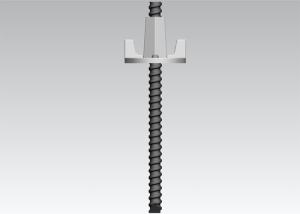 China Tenisle Load 250kN Cross Sectional Area 250mm2 T20 Concrete Form Tie Rods factory