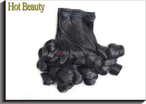 China Natural Black 1b# Grade 7A Virgin Hair / 10 Inch -14 Inch Customzied Spiral Curl Hair factory