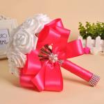 Wholesale Bride Hand Flowers bridal bouquet foam rose artificial flower bouquet