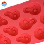 wholesale Chinese factory Scream silicone ice cube tray for ice cream making