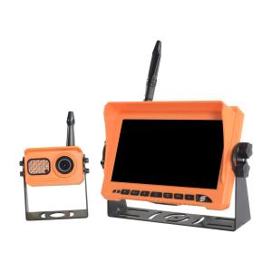 China HD 1080P Vehicle Rearview Camera 7inch Orange Color Monitor System factory