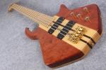 5 strings butterfly electric bass guitar Alien spider bass in neck thru body
