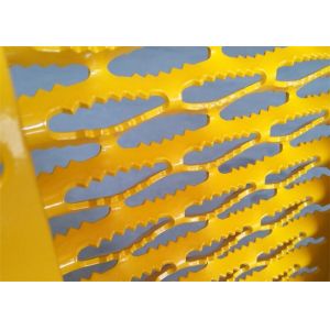 China Aluminium Crocodile Mouth Hole 0.12MM Galvanized Grip Strut on sale