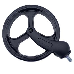 China 8 Inch PVC Black Replacement Caster Wheels For Wheelchair Casters factory
