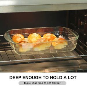 Borosilicate Glass Baking Dish 800ml-3600ml with Vented Lid