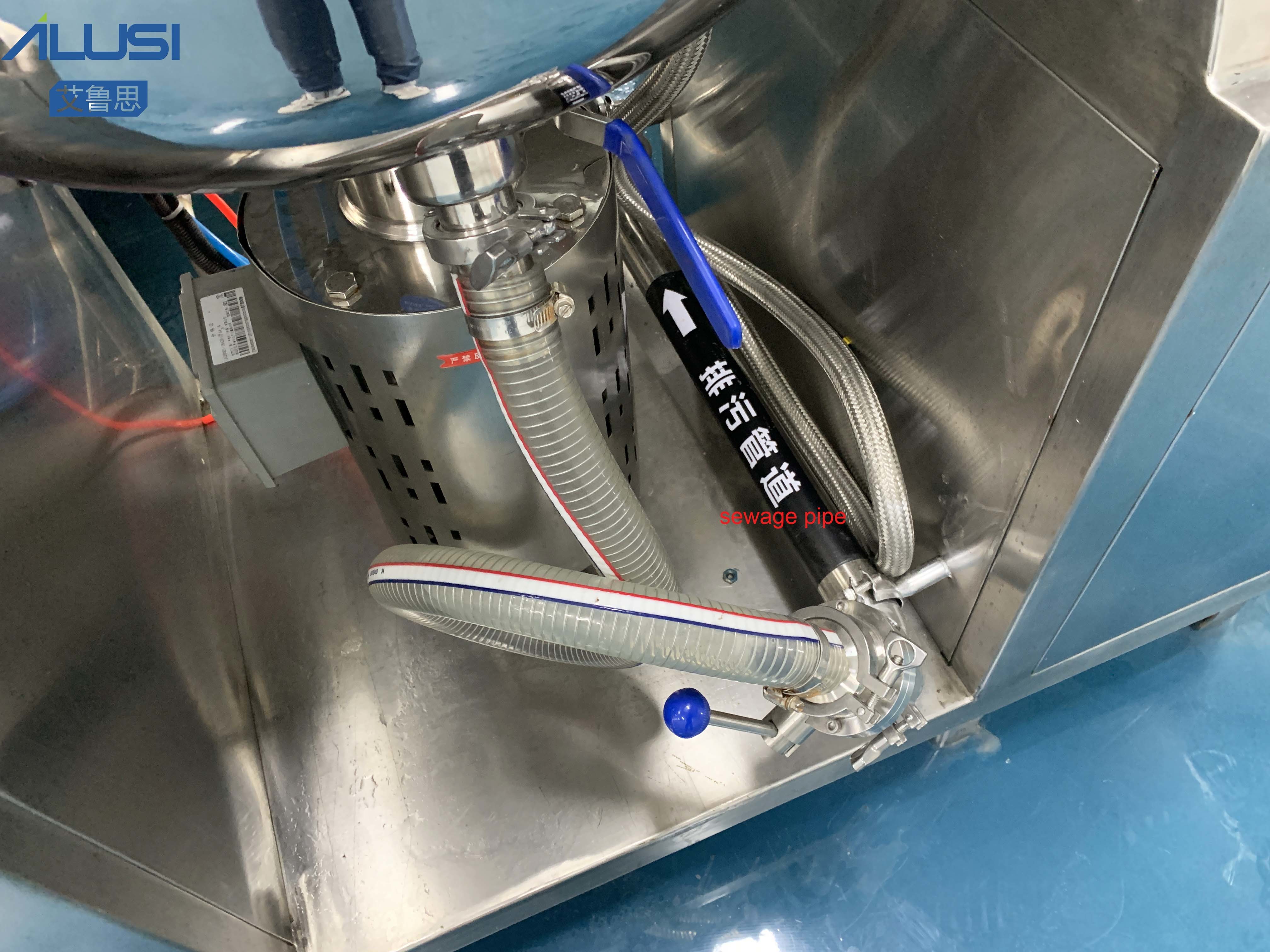500L Hydraulic Lifting Vacuum Emulsifying Mixer Homogenizing Pharmaceutical Machine