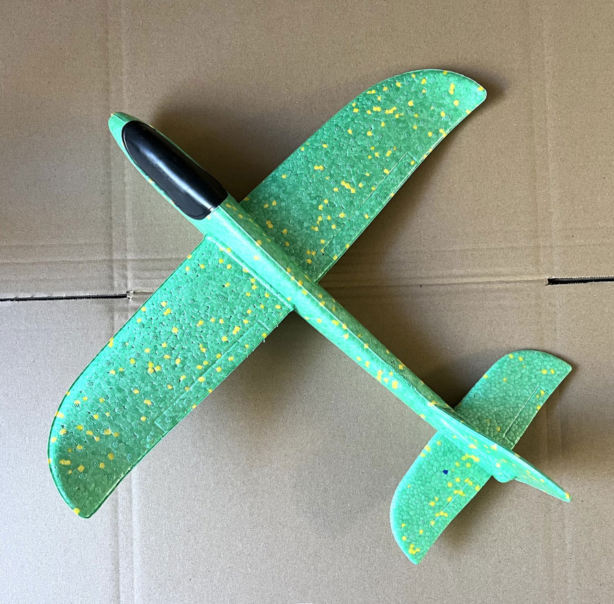 48cm Large Epp Foam Hand Thrown Airplane Toy Unisex Double Hole Whirlpool Model Glider