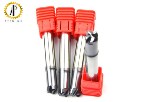 Slot Cutting Carbide Milling Cutters , Corner Rounding End Mill Carbide High