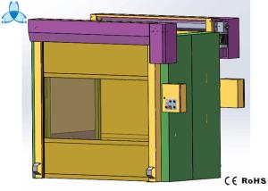 China Cold Rolled Steel Cleanroom Air Shower , Air Shower Room With High Speed Shutter Doors factory