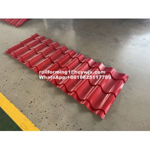 Plc 0.3mm Tile Roll Forming Machine Fast Speed