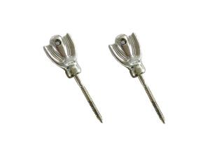China Casket Fastening Silver Screw In Coffin , Customized Coffin Ornaments factory