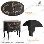 Antique Golden Wood Vintage Entryway Cabinet TO-003