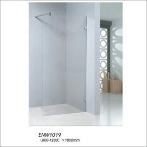 China Walk in Door Ground Glass Shower Elclosure 800*1200mm For Apartment factory