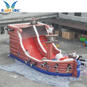 China 0.55mm PVC Inflatable Water Slides Commercial Pirate Kids Bounce Playhouse Jumping Castle factory