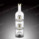 375ML 500ML Pyramid Shaped Liquor Glass Bottles