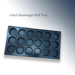 China RK Bakeware China Foodservice NSF WEHS 102 Round Deep 102mm Nonstick 4 Inch Hamburger Roll Tray factory