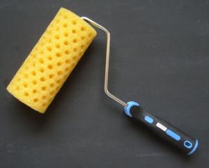 China Economic yellow paint roller for professional finish on rough surface -05 factory