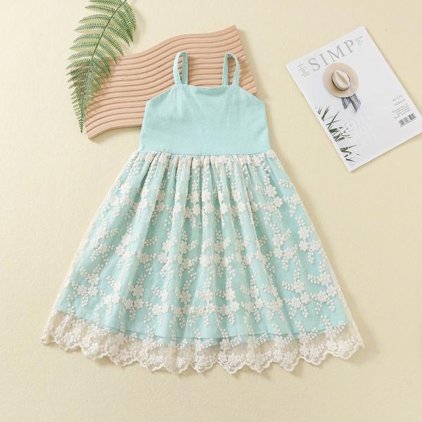 Toddler Baby Girls Tutu Dress Tulle Sundress Ribbed Top Layered Tulle Skirt