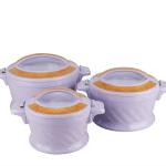 Keep Warm Lunch Box Set 3pcs Double Wall Insulated Stock Pot Set