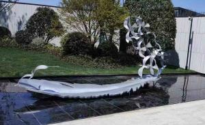 China High Grade Stainless Steel Outdoor Sculpture Abstract Metal Sculpture factory