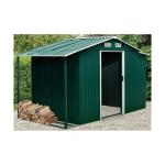 Apex Roof Outdoor Metal Storage Shed 4x6ft 154cm With Sliding Door Air Vents