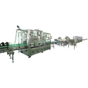 China Shampoo Lotion Automatic Bottle Filling Machine 6000 Bottles/hour Production Line Speed factory