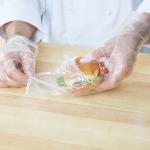Plastic Sandwich Commercial Food Bags Clear Film Gravure Printing High