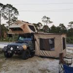 3-4 Person Off Road Vehicle Awnings UV50+ Protection 1 Year Warranty